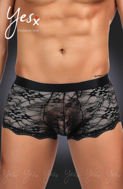 YesX YX975 Mens Boxer Brief Black